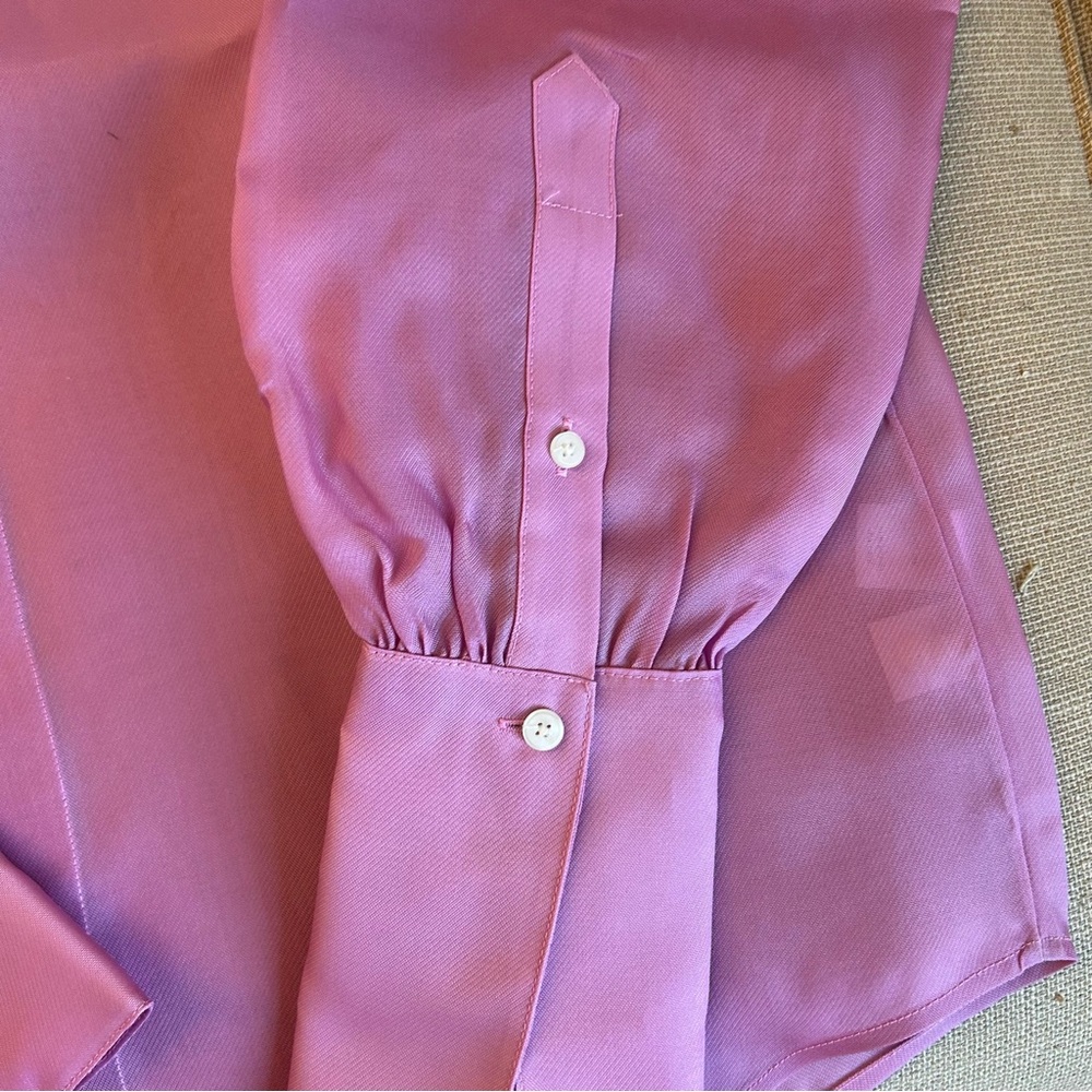 NWT BEST Helsa The Silk Gazar Shirt Ash Rose Pink Quiet Lux - Picture 8 of 12
